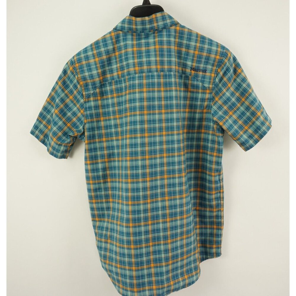 Marmot Agrozonda Lightweight Performance Mesh Button Up Shirt Men's Medium Plaid - Picture 2 of 8